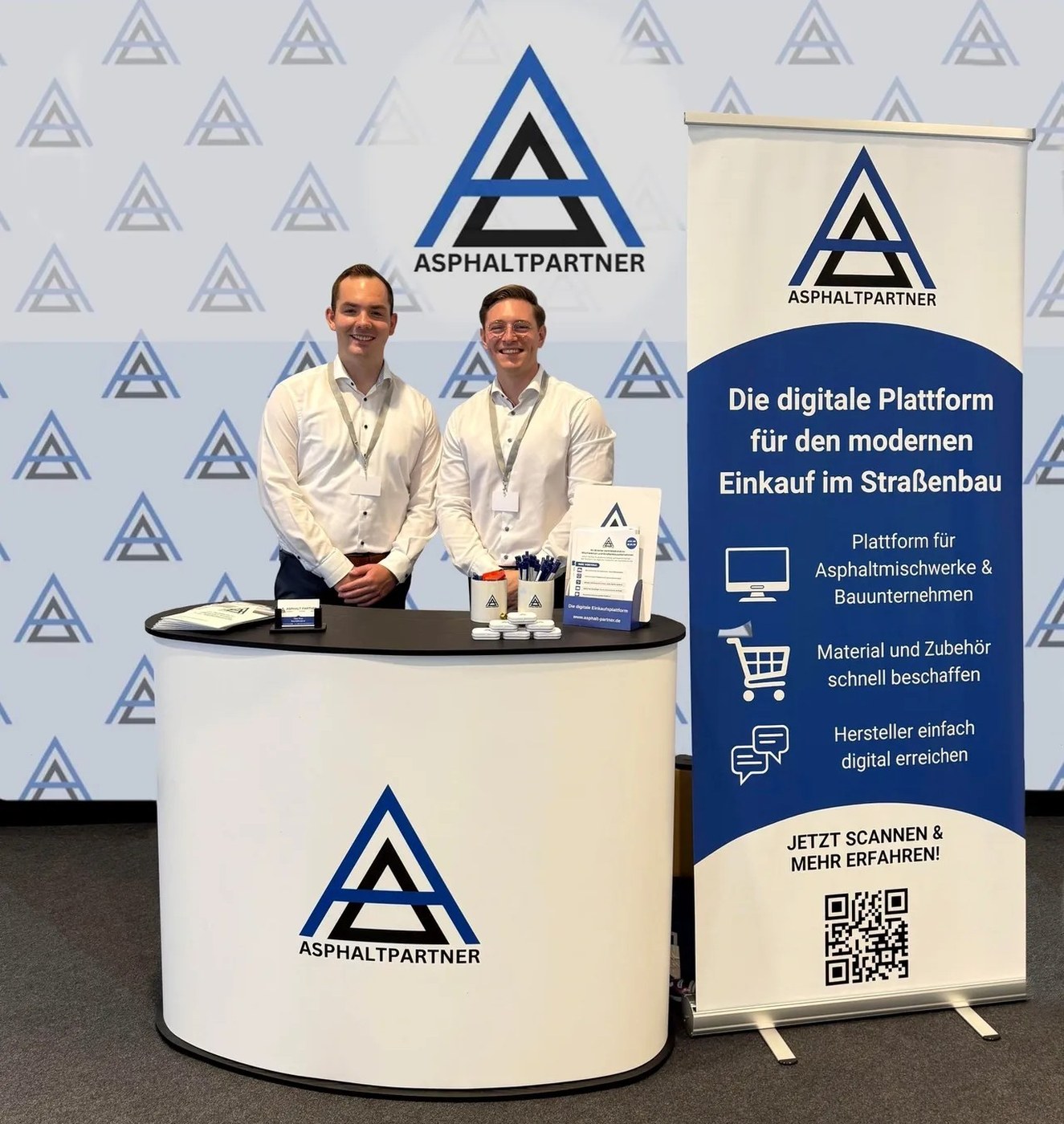 Asphalt Partner Messestand auf der NordBau in Neumünster, klicken zum Vergrößern