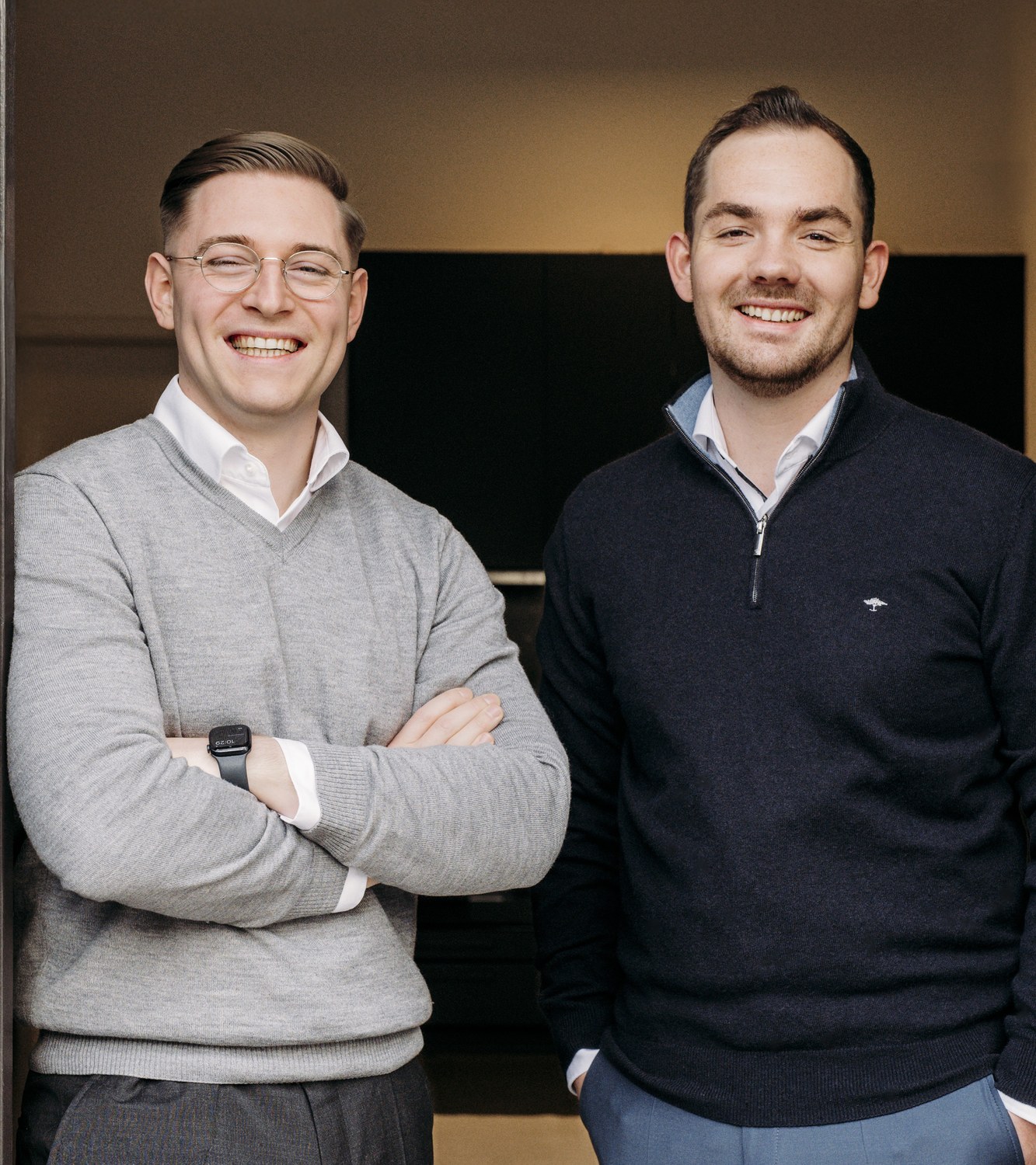 Die Gründer von Asphalt Partner: Moritz Wübbelsmann und Claas Buse